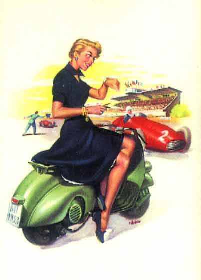 8 fantastiche Pin Up girls per la tua Vespa vintage