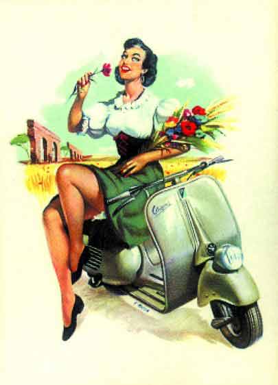 Vespa Club Firenze Vintage Pinup Girls